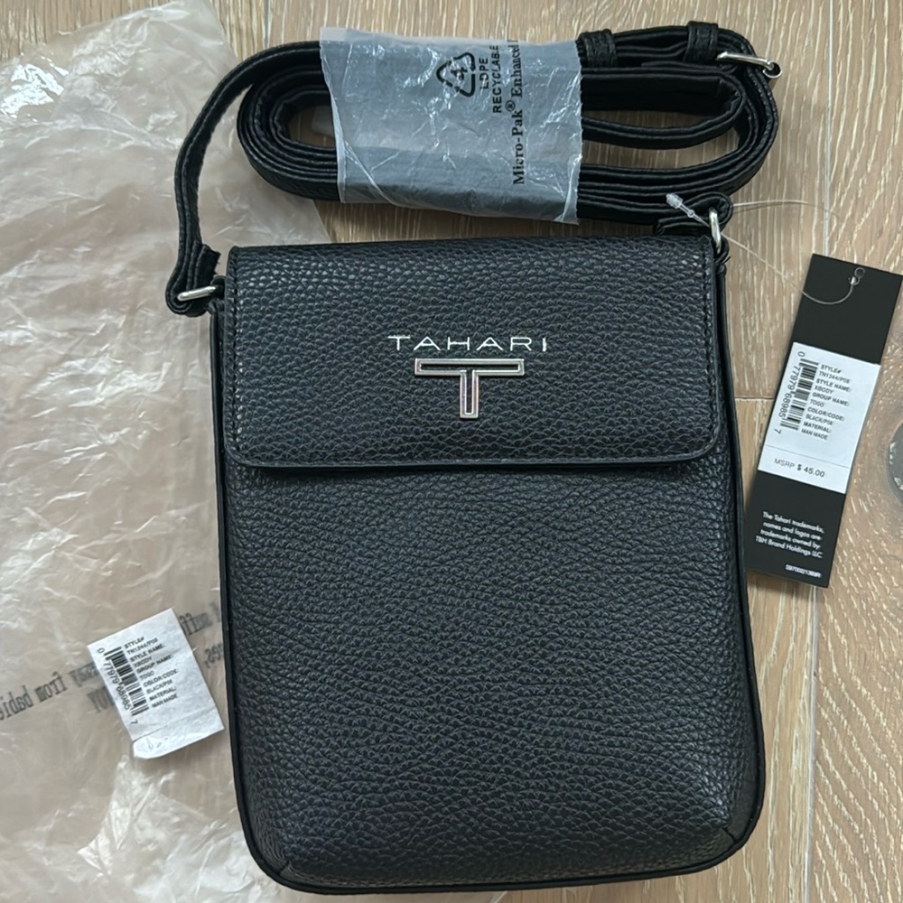 Tahari crossbody bag black BRAND NEW